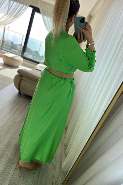 DISHI FASHİON Uzun Gömlek Elbise KEMERSİZ