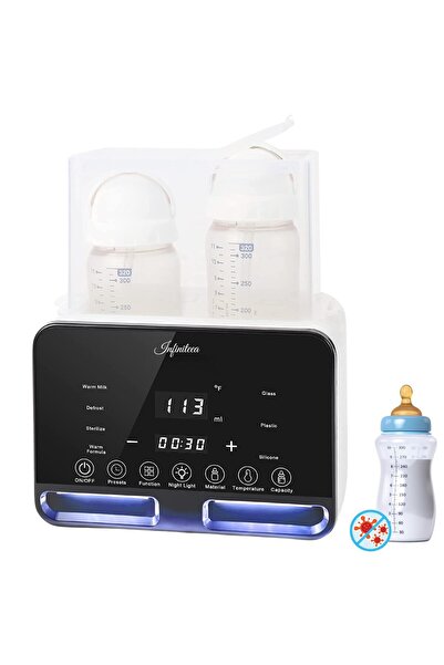 Infiniteea Încălzitor şi sterilizator biberoane şi suzete electric, multifunc...