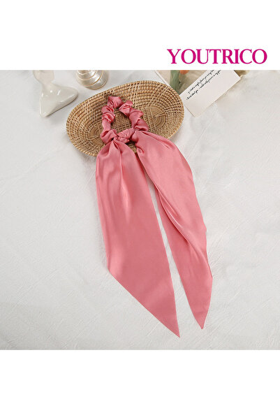 Youtrico قطعة واحدة من فيونكة الساتان، مشبك مطاطي، مشابك شعر، أربطة شعر مرنة ...