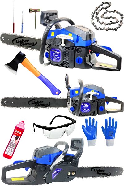 Lieber German Gxp8700 Benzinli Tam Profesyonel Çift Egzozlu 62 Cc Odun Dal Ke...