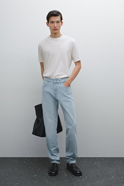 Massimo Dutti Pamuklu kısa kollu t-shirt