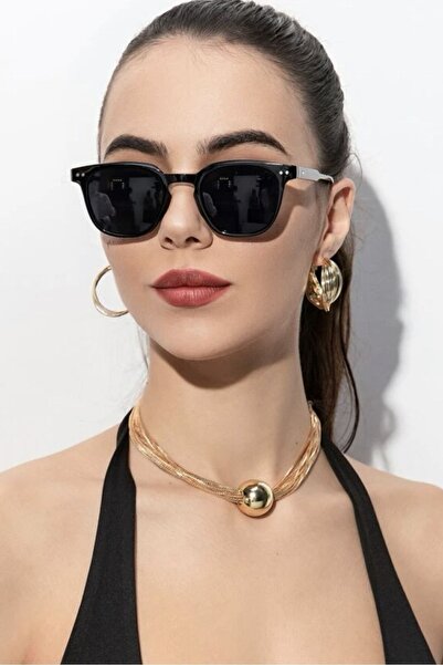 REN EYEWEAR نظارات شمسية نسائية سوداء من NICO موديل كلاسيكي للجنسين / REN EYE...