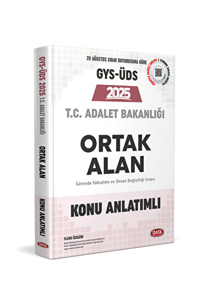 Data Yayınları 2025 T. C Adalet Bakanlığı Gys Uds Ortak Alan Konu Anlatımlı