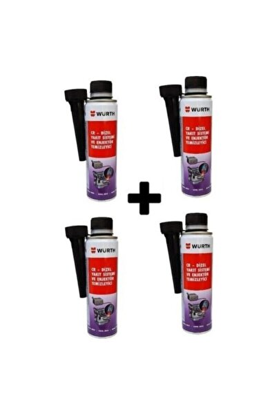 Würth Dizel Enjektör Temizleyici Yeni Nesil Arttırıcı 300 Ml 4 Adet