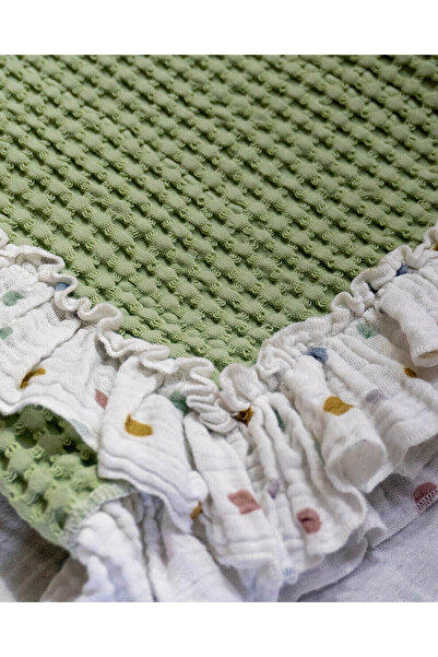 Mimiko غطاء أطفال ورضع من قماش الموسلين المموج |   بطانية |   سمك البايك | 90...