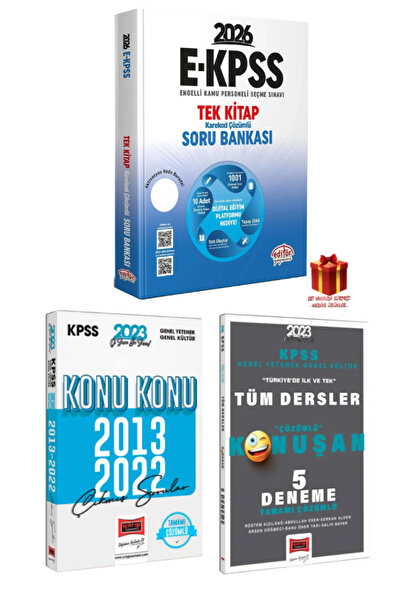 Editör Yayınevi 2026 Editör Yayınları EKPSS GYGK Soru Bankası+Yargı GYGK Çıkm...