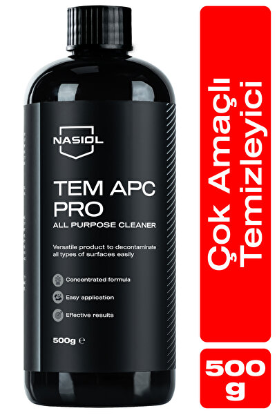 Nasiol Tem Apc Pro Araç içi Çok Amaçlı Konsantre Temizleyici-500gr-Koltuk,Döş...