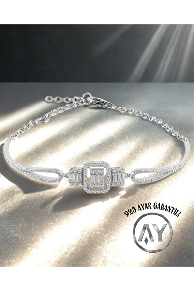 AY MÜCEVHER 925 Ayar Gümüş Düz Baget Bileklik – 5 Gr | Minimal & Prestijli Tasarım, Garanti Belgeli