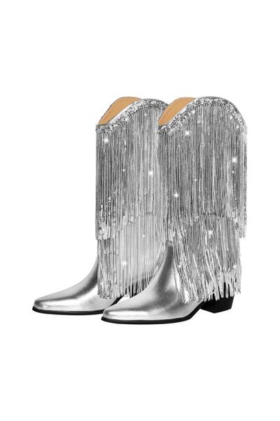 Giydim Gidiyor Rhime Kovboy Bot Gümüş