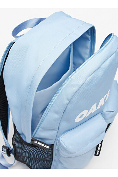 Oaklan by Shoexpress Logo Print Backpack with Adjustable Straps - 35x30x15 cm