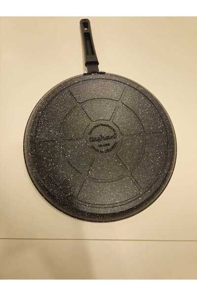 TAŞHAN 30 cm Cast Iron Crepe and Omelette Pan Granite Suitable for Industrial Use