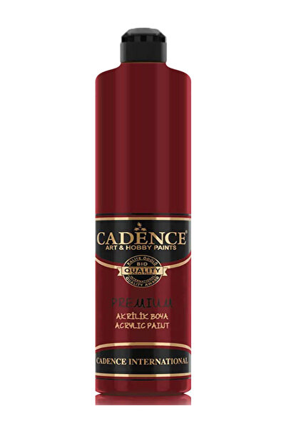 Cadence Boya Kan Kırmızı Akrilik Boya -(Ham Yüzeyler İçin) Cadence Premium Akrilik Boya 0011 Kan Kırmızı 500ML