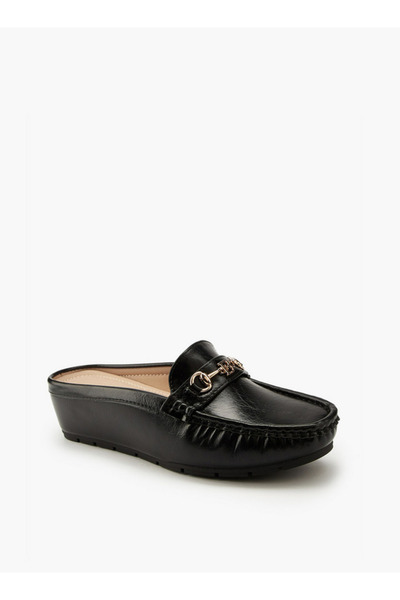 Flora Bella by Shoexpress Horsebit Detail Slip-On Mules