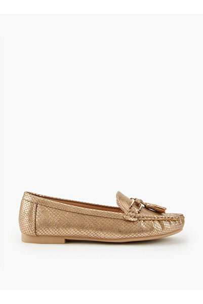 Flora Bella by Shoexpress Textured Slip-On Moccasins with Tassel