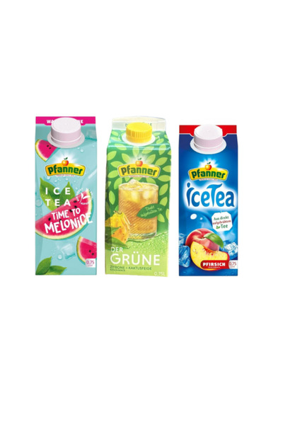 Pfanner - Ice tea 0.75 L (3 ADET) Karpuz + Şeftali + Limon + Frenk İnciri