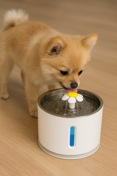 Teknopet 🐾 Metal Başlıklı Otomatik Kedi & Köpek Su Pınarı – 3L Sessiz, LED I...