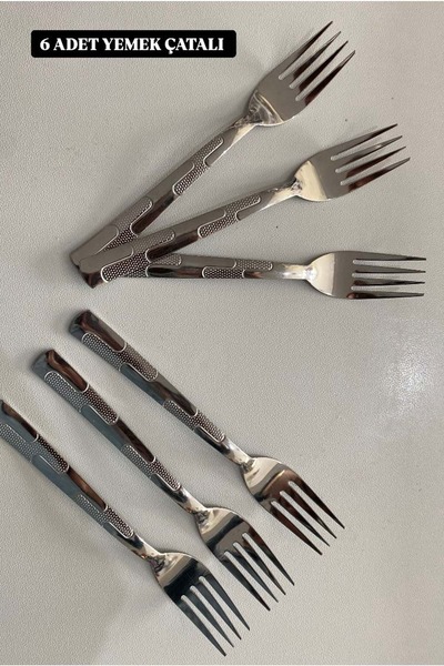 Doğuş Mutfak Dinner fork 6 li 2 ml stainless steel