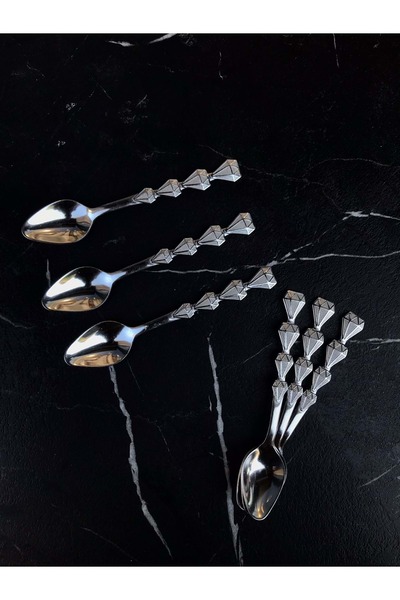 Doğuş Mutfak Diamond Model Stainless Steel 12 Pack Teaspoon