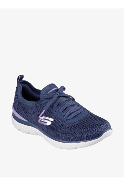 SKECHERS حذاء رياضي مطبوع عليه شعار للنساء مع رباط للإغلاق - 2035