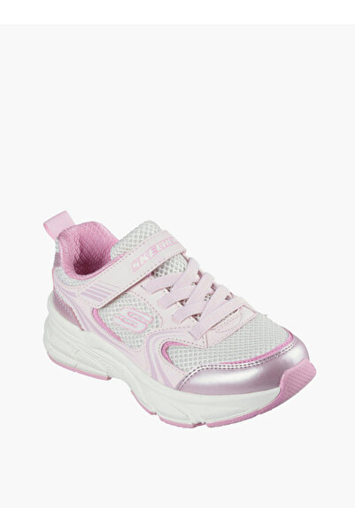 SKECHERS Girls' RETRO GRAPH Sports Shoes with Hook and Loop Closure - 303692L...