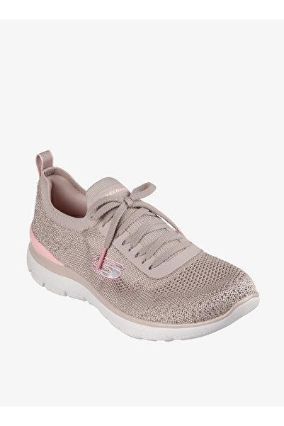 SKECHERS Women's Textured Sports Shoes with Lace-Up Closure - 150122-TPPK
