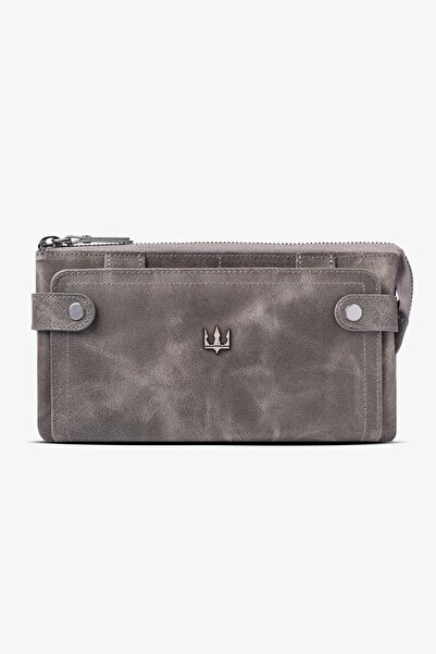 Getto Deri Granada Hakiki Deri El Çantası Kişiye Özel İsim Baskısı El Çantası