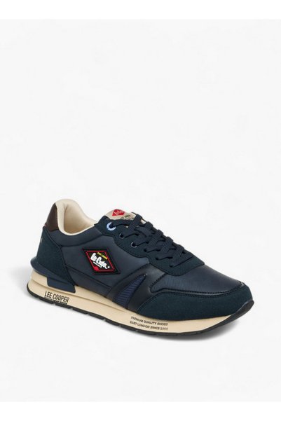 Lee Cooper Men's Panelled Lace-Up Sneakers