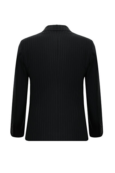 Kiğılı Super Slim Fit Ekstra Dar Kesim Yünlü Klasik Çizgili Takım Elbise