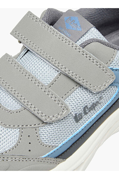 Lee Cooper Boys' Panelled Sneakers with Hook and Loop Closure