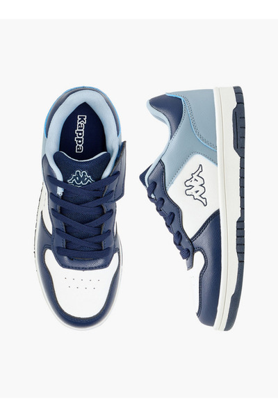 Kappa Boys' Colourblock Sneakers with Hook and Loop Closure