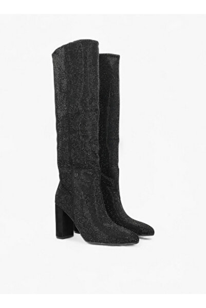 MEXX Embellished High Shaft Boots with Block Heel