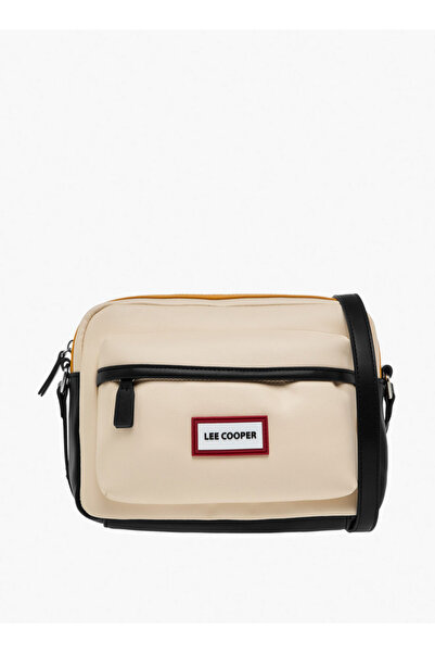 Lee Cooper Logo Accent Crossbody Bag with Zip Closure W 8 x H 16.5 x D 24.5 cm
