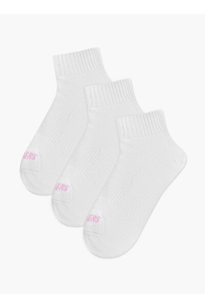 SKECHERS Textured Ankle Length Sports Socks - Set of 3