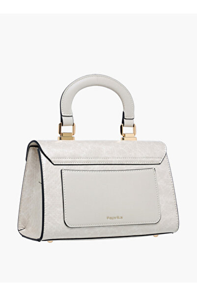 Paprika Textured Crossbody Bag with Adjustable Strap and Flap Closure W 24 x H 15 x D 10.5 cm