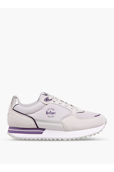 Lee Cooper Women's Logo Print Sneakers with Lace-Up Closure