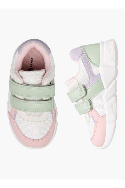 Barefeet Panelled Sneakers with Hook and Loop Closure
