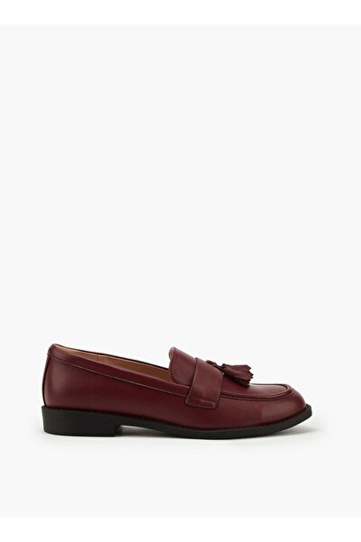 Paprika Tassel Accent Slip-On Loafers