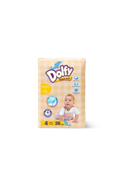 DOLFY Bebek Bezi 4 Beden I 36 Adet I 7-14 Kg