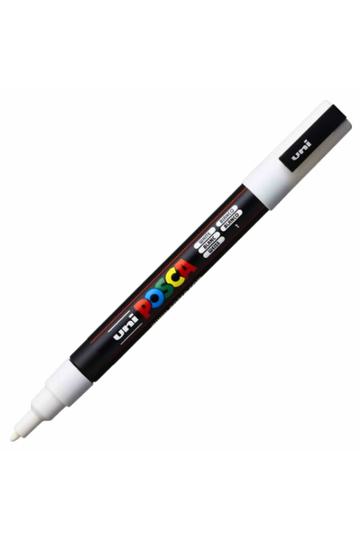 POSCA Carioci POSCA, Marker varf 0.9 - 1.3 mm, alb, M294