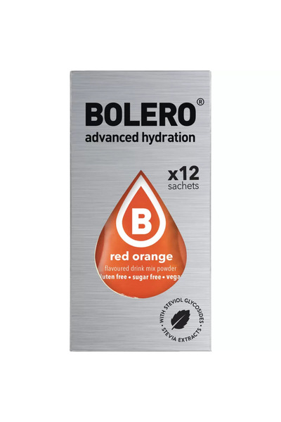 Bolero منكهات الماء بوليرو - نكهة البرتقال الأحمر (12*3 جرام)