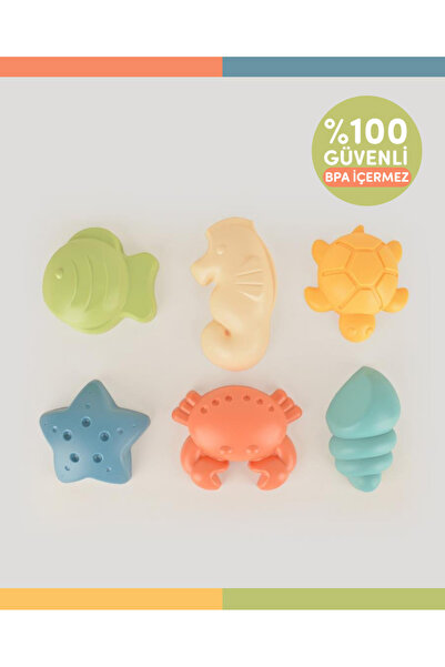 lets be child 6'lı Deniz Hayvanları Plaj Ve Kum Kalıbı