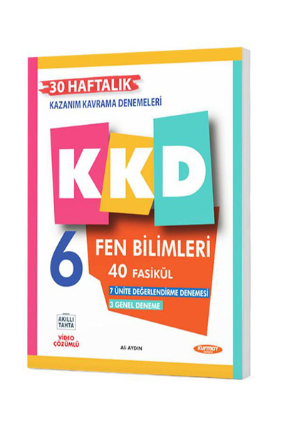 Kurmay Yayınevi KKD 6 Fen Bilimleri Haftalık Kazanım Kavrama Denemeleri