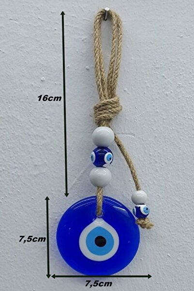 Beytuna Nazar Boncuk 7,5cm Cam Nazar Boncuk, Nazarlık, Geleneksel Nazar Boncuğu (1 Numara)
