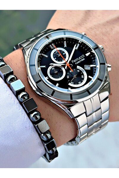 Ferrucci Function FCF.13605FM.02 Çelik Kordon Erkek Kol Saati