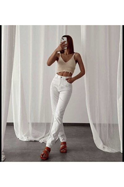 Eda Başak Atelier White Mom Jeans