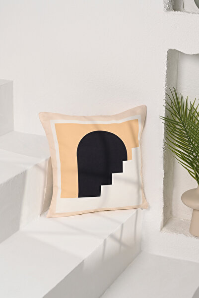 decofav Αφηρημένη Γεωμετρική Μίνιμαλ Ψηφιακή Εκτύπωση Μαξιλαροθήκη 43x43 cm