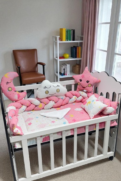 JULYA KİDS 3’lü Örgülü Pembe Uyku Seti