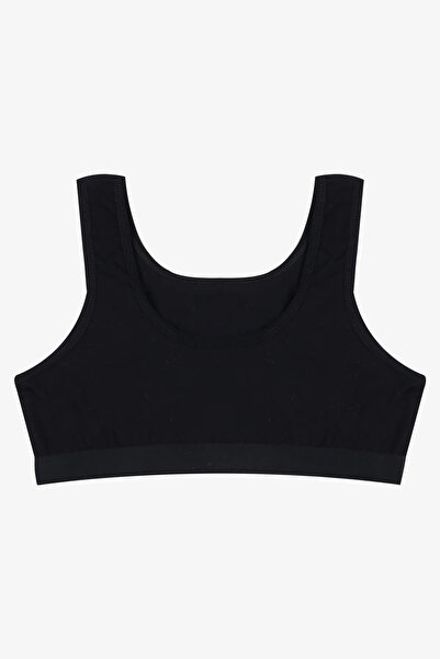 BUTİK1AVM Women's Bustier 3 Pieces Thick Strap Summer Comfortable Shirt Inside Black White Gray