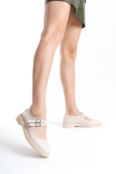 SH SİLVER MODA Kadın Loafer Makosen Casual Tokalı Günlük Yumuşak Ayakkabı