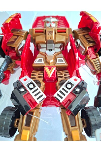 Vardem Transformers Tarzı Arabaya Dönüşen Sesli ve Işıklı Robot 22cm Dönüşüm Robot Oyuncak